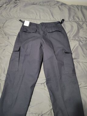 Men's Black Cargo Pants with Utility Pockets